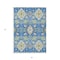 Homeroots 3' X 5' Blue Green And Orange Oriental Washable Indoor Outdoor Area Rug 597674 - alternate 2