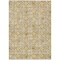 Homeroots 8' X 10' Gold Gray And Beige Floral Washable Indoor Outdoor Area Rug 595952 - alternate 5