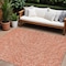 Homeroots 9' X 12' Salmon Gray And Ivory Polka Dot Washable Indoor Outdoor Area Rug 599086 - alternate 1