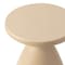 Leisuremod Dune 17 in Round Fiberstone Side Table, Pedestal Base, Weatherproof, Fully Assembled DST17BG - alternate 3