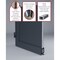 Vdomdoors Front Exterior Prehung FiberGlass Door Frosted Glass / Manux 8552 White Silk / Transom Window / Off MANUX8552EXD-WS-W36 x H80+14-RH - alternate 1