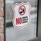 Signmission No Smoking Shield Sign No Smoking Eating, 6 inch X 6 inch, Vinyl Decal, 2PK SHI-D-2PACK-6-400 - alternate 4