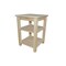 Homeroots 28" Tan Solid Wood Nightstand 548325 - alternate 1