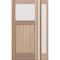 Doornmore CRF-P1G1, 51.5" x 82" ( 36" Door + 12" Side) Left Hand, Mahogany Top View Exterior Door CRF-P1G1-SW-3680-G101-SL_1-1_LI - alternate 1