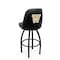 Holland Bar Stool Co Logo Grizzly Washington 30 in. Swivel Bar Stool with Black Wrinkle Finish L048 - alternate 1