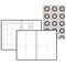 House Of Doolittle Non-Dated Weekly/Monthly Planner, 7 in x 11 in, Flower Tiles Cover 2121-45 - alternate 3