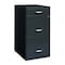 Space Solutions 14.25 in W 3 Drawer Vertical File Cabinet W/ Pencil Drawer, Charcoal 20205 - alternate 1