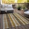 Homeroots 9' X 12' Wheat Ivory And Brown Plaid Washable Indoor Outdoor Area Rug 614027 - alternate 3