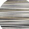 Homeroots 8' Gray Ivory And Beige Round Striped Washable Indoor Outdoor Area Rug 597327 - alternate 2
