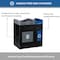 Commercial Zone Products Avante Series Dual Stream Black Trash/Recycling 55 Gallon and 30 Gallon Containers w/ Open Top 787203MSA - alternate 2