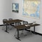 Regency Cain T-Base Training Seminar Table, 42 in W, 24 in L, Neo Walnut MTRCT4224NW - alternate 2