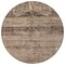 Homeroots 8' Brown And Taupe Round Medallion Washable Indoor Outdoor Area Rug 616108 - alternate 2