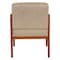 Office Star Products Cherry Finish Visitor's Chair with Couture Thimble Memory Foam Seat WD587-K054 - alternate 2