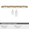 Amerock London 5-1/16 in 128 mm Center-to-Center Golden Champagne/Polished Chrome Cabinet Pull BP36649BBZ26 - alternate 3