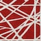 Homeroots 5' X 8' Red And Ivory Geometric Washable Indoor Outdoor Area Rug 600487 - alternate 2