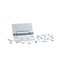 Global Door Controls 4.5 in. x 4.5 in. Brushed Chrome Full Mortise Spring Squared Hinge with Non-Removable Pin, PK3 CPS4545-26D-3 - alternate 3