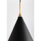 Hudson Valley Lighting Martini 1 Light Pendant 13 In. Gold Leaf/Black Combo 9613-GL/BLK - alternate 4
