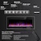 Edendirect 60 In Electric Fireplace Heater with Realistic Flames, Remote & Touch Control, Adjustable Colors ZR-FJ-C60 - alternate 3