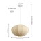 Jonathan Y Kira 18.38" 1-Light Scandinavian Japandi Adjustable Lantern Metal w/Ribbed Cocoon UFO Saucer Shade L JYL4208A - alternate 2