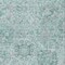 Homeroots 8' X 10' Teal Blue And Gray Damask Washable Indoor Outdoor Area Rug 603794 - alternate 4