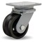 Hamilton Workhorse Swivel Caster, 4" x 2" V-Grooved Wheel, 3/4" Straight Roller Bearing S-WH-4V - alternate 1