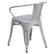 Flash Furniture Contemporary Chair, 21-1/2 in W 19" L 27-3/4" H, Integrated CH-31270-SIL-GG - alternate 2