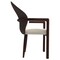Leisuremod Opaline Series Elegant Wooden Dining Chair in Brown/Cream OC24BRCR - alternate 2