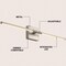 Jonathan Y McKenna 28" Modern Minimalist Adjustable Dimmable Integrated LED Metal Wall Sconce, Nickel JYL7041E - alternate 2