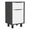 Homeroots 28" Gray Wood One Drawer Nightstand 543638 - alternate 1