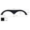 Icon Tandem Axle Fender Skirt FS4160 for Keystone - Polar White 15927 - alternate 2