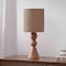 Jonathan Y Orbic Taper 23.5" Rustic Cottage Resin/Metal LED Table Lamp with Paper Rope Shade, Brown Wood Finish JYL9202A - alternate 3