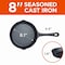 Commercial Chef 3-Piece Cast Iron Skillet Set - 6/8/10 CHCI6810 - alternate 2