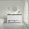 James Martin Vanities Breckenridge 60" Single Vanity, Bright White, w/ 3 CM Phantome Eclos Top 330-V60S-BW-3PHT - alternate 6