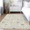 Homeroots 9' X 12' Ivory Beige And Gray Oriental Washable Indoor Outdoor Area Rug 598056 - alternate 3