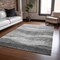 Homeroots 8' X 10' Gray And Charcoal Abstract Washable Indoor Outdoor Area Rug 604980 - alternate 2