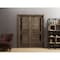 Sartodoors Sliding Closet Bypass Doors 36 x 80in, Veregio 7588 Cognac Oak W/ Black Glass, Sturdy Rails VEREGIO7588DBD-AKA-36 - alternate 1
