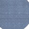 Homeroots 8' Navy Blue And Ivory Round Geometric Washable Indoor Outdoor Area Rug 595663 - alternate 3