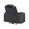 Global Furniture Usa Contemporary U8000 Black Power Recliner W/ Power Headrest & Led Light U8000-BLACK-PR W/ PHR + LED - alternate 3