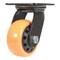 Vestil Polyurethane Swivel Caster 4 In. Diameter x 2 In. Width 594 Lb. Capacity Orange/Black CST-BN-4X2PUP-S - alternate 1