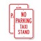 Signmission No Parking Taxi Stand, 18'' X 24'' 2 Signs, Heavy Gauge Aluminum, 2PK A-1824-2PACK-25004 - alternate 1