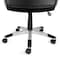 Elama High Back Adjustable Faux Leather Office Chair in Black with Silver Base ELM-F-014 - alternate 2