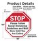 Signmission Stop Please Follow Social Distancin, 18 inch X 18 inch, Plastic Sign, 2PK OC-P-2PACK-18-196 - alternate 5