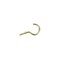 National Hardware Cup Hook, 0.64 in Opening, 2.07 in L, Brass Gold, 2PK N119-727 - alternate 1