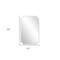 Homeroots 36" Rectangle With Scalloped Corner Unframed Accent Mirror 383712 - alternate 2