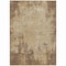 Homeroots 9' X 12' Brown And Beige Abstract Washable Indoor Outdoor Area Rug 612314 - alternate 2