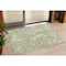 Homeroots 3' X 5' Artichoke Green And Ivory Abstract Washable Indoor Outdoor Area Rug 600060 - alternate 1