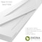 Ekena Millwork True Fit PVC Single X-Board Farmhouse Fixed Mount Shutters, Shadow Mountain, 12W x 42H, PR TFP001FH12X042SM - alternate 3
