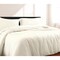 Homeroots Ivory King Cotton Blend 300 Thread Count Washable Duvet Cover Set 528519 - alternate 1