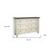 Homeroots 62" Gray and Ivory Solid Wood Six Drawer Double Dresser 524535 - alternate 2