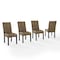 Crosley Edgewater 4-Piece Dining Chair Set KF20029SG - alternate 1